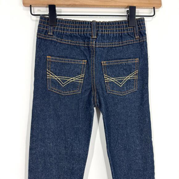 American Hawk Toddler Boy’s Size 4T Blue Denim Elastic Waist Jeans Pants - Picture 7 of 7